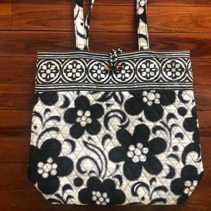 VERA BRADLEY Tote Bag - Black & White Print